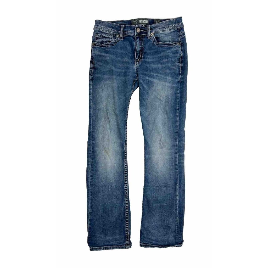 Big Star Pioneer Bootcut Thick Stitched Denim Blue Jeans